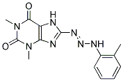 1,3-DIMETHYL-8-[(1E)-3-(2-METHYLPHENYL)TRIAZ-1-ENYL]-3,7-DIHYDRO-1H-PURINE-2,6-DIONE 结构式