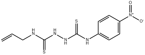 ((4-NITROPHENYL)AMINO)(2-((PROP-2-ENYLAMINO)THIOXOMETHYL)HYDRAZINO)METHANE-1-THIONE 结构式