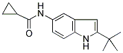 N-(2-TERT-BUTYL-(1H)-INDOL-5-YL)CYCLOPROPANECARBOXAMIDE 结构式