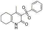 4-METHYL-3-(PHENYLSULFONYL)-5,6,7,8-TETRAHYDRO-2(1H)-QUINOLINONE 结构式