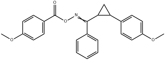 1-METHOXY-4-(2-[([(4-METHOXYBENZOYL)OXY]IMINO)(PHENYL)METHYL]CYCLOPROPYL)BENZENE 结构式