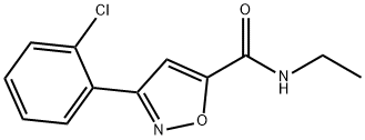 3-(2-CHLOROPHENYL)-N-ETHYL-5-ISOXAZOLECARBOXAMIDE 结构式