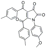 1-(4-METHOXYPHENYL)-4,5-BIS(4-METHYLBENZOYL)-1H-PYRROLE-2,3-DIONE 结构式