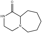 OCTAHYDRO-PYRAZINO[1,2-A]AZEPIN-1-ONE 结构式