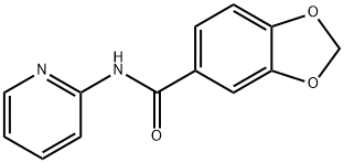 N-PYRIDIN-2-YL-1,3-BENZODIOXOLE-5-CARBOXAMIDE 结构式