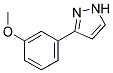 3-(3-甲氧基苯基)-1H-吡唑 结构式