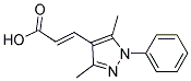 3-(3,5-DIMETHYL-1-PHENYL-1H-PYRAZOL-4-YL)-ACRYLIC ACID 结构式