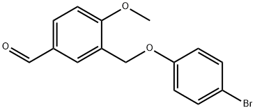 苯甲醛,3-(4-溴苯氧基甲基)-4-甲氧基- 结构式