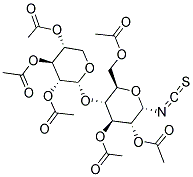 ACETIC ACID 3-ACETOXY-6-ACETOXYMETHYL-2-ISOTHIOCYANATO-5-(3,4,5-TRIACETOXY-TETRAHYDRO-PYRAN-2-YLOXY)-TETRAHYDRO-PYRAN-4-YL ESTER 结构式