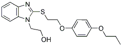 2-(2-([2-(4-PROPOXYPHENOXY)ETHYL]THIO)-1H-BENZIMIDAZOL-1-YL)ETHANOL 结构式