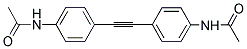 N-(4-(2-[4-(ACETYLAMINO)PHENYL]ETHYNYL)PHENYL)ACETAMIDE 结构式