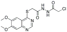 N'-(2-CHLOROACETYL)-2-[(6,7-DIMETHOXYQUINAZOLIN-4-YL)THIO]ACETOHYDRAZIDE 结构式