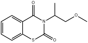 3-(2-METHOXY-1-METHYLETHYL)-2H-1,3-BENZOTHIAZINE-2,4(3H)-DIONE 结构式