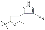 3-[5-(TERT-BUTYL)-2-METHYL-3-FURYL]-1H-PYRAZOLE-4-CARBONITRILE 结构式