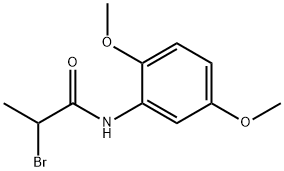 2-溴-N-(2,5-二甲氧苯基)丙酰胺 结构式