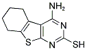 4-AMINO-5,6,7,8-TETRAHYDRO-BENZO[4,5]THIENO[2,3-D]PYRIMIDINE-2-THIOL 结构式