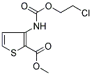 METHYL 3-([(2-CHLOROETHOXY)CARBONYL]AMINO)THIOPHENE-2-CARBOXYLATE 结构式