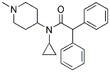 N-(CYCLOPROPYL)-N-(1-METHYLPIPERIDIN-4-YL)DIPHENYLACETAMIDE 结构式