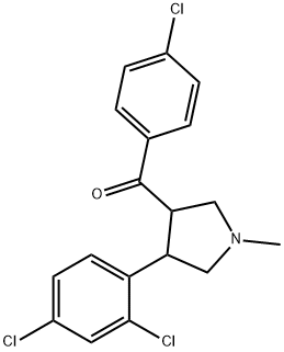 (4-CHLOROPHENYL)[4-(2,4-DICHLOROPHENYL)-1-METHYLTETRAHYDRO-1H-PYRROL-3-YL]METHANONE