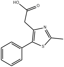 (2-Methyl-5-phenyl-thiazol-4-yl)-acetic acid 结构式