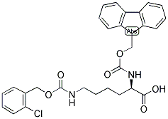 FMOC-D-LYS(CL-Z)-OH 结构式