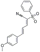 5-(4-METHOXYPHENYL)-2-(PHENYLSULFONYL)PENTA-2,4-DIENENITRILE 结构式