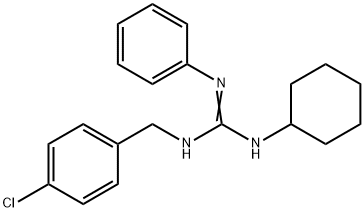 N-(4-CHLOROBENZYL)-N'-CYCLOHEXYL-N''-PHENYLGUANIDINE 结构式