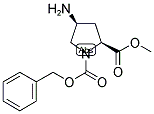 (2S,4S)-1-CBZ-4-AMINO PYRROLIDINE-2-CARBOXYLIC ACID METHYL ESTER 结构式