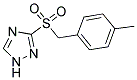 3-[(4-甲基苯甲基)磺酰基]-1H-1,2,4-三唑 结构式