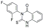 3-(2,4-DIFLUOROPHENYL)-2-THIOXO-1,3-DIHYDROQUINAZOLIN-4-ONE 结构式