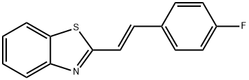 2-(4-FLUOROSTYRYL)-1,3-BENZOTHIAZOLE 结构式