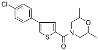 4-[[4-(4-CHLOROPHENYL)THIOPHEN-2-YL]CARBONYL]-2,6-DIMETHYLMORPHOLINE 结构式