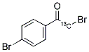 2,4'-DIBROMOACETOPHENONE-2-13C 结构式