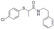 2-(4-CHLOROPHENYLTHIO)-N-(2-PHENYLETHYL)PROPANAMIDE 结构式