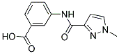 3-[(1-METHYL-1 H-PYRAZOLE-3-CARBONYL)-AMINO]-BENZOIC ACID 结构式