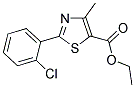 ETHYL 2-(2-CHLOROPHENYL)-4-METHYL-1,3-THIAZOLE-5-CARBOXYLATE 结构式