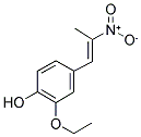 1-(3-ETHOXY-4-HYDROXYPHENYL)-2-NITROPROPENE 结构式