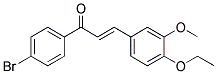 1-(4-BROMOPHENYL)-3-(4-ETHOXY-3-METHOXYPHENYL)PROP-2-EN-1-ONE 结构式