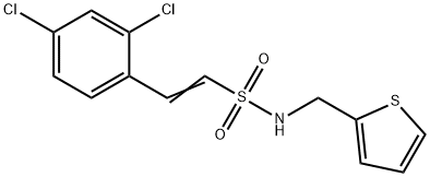 (E)-2-(2,4-DICHLOROPHENYL)-N-(2-THIENYLMETHYL)-1-ETHENESULFONAMIDE 结构式