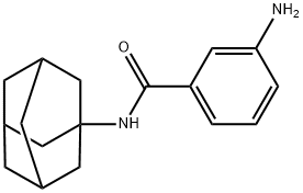 N-金刚烷-1-基-3-氨基-苯甲酰胺 结构式