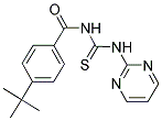 (4-(TERT-BUTYL)PHENYL)-N-((PYRIMIDIN-2-YLAMINO)THIOXOMETHYL)FORMAMIDE 结构式