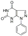 1-PHENYL-1H-PYRAZOLO[3,4-D]PYRIMIDINE-4,6(5H,7H)-DIONE 结构式