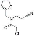 2-CHLORO-N-(2-CYANOETHYL)-N-(2-FURYLMETHYL)ACETAMIDE 结构式