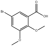 5-溴-2,3-二甲氧基苯甲酸 结构式