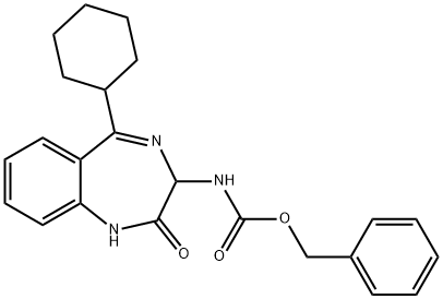 (R,S)-Z-3-AMINO-5-CYCLOHEXYL-2-OXO-1,4-BENZODIAZEPINE 结构式