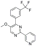 5-METHOXY-2-(PYRIDIN-3-YL)-4-[3-(TRIFLUOROMETHYL)PHENYL]PYRIMIDINE 结构式