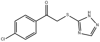 1-(4-CHLOROPHENYL)-2-(1H-1,2,4-TRIAZOL-3-YLSULFANYL)-1-ETHANONE 结构式