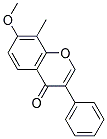 7-METHOXY-8-METHYLISOFLAVONE 结构式