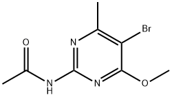 N-(5-BROMO-4-METHOXY-6-METHYLPYRIMIDIN-2-YL)ACETAMIDE 结构式