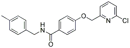 4-[(6-CHLOROPYRIDIN-2-YL)METHOXY]-N-(4-METHYLBENZYL)BENZAMIDE 结构式